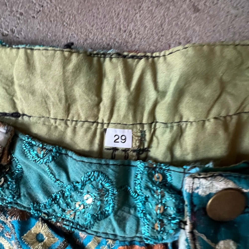 Raj Boho Patchwork Women Shorts - Picture 2 of 8